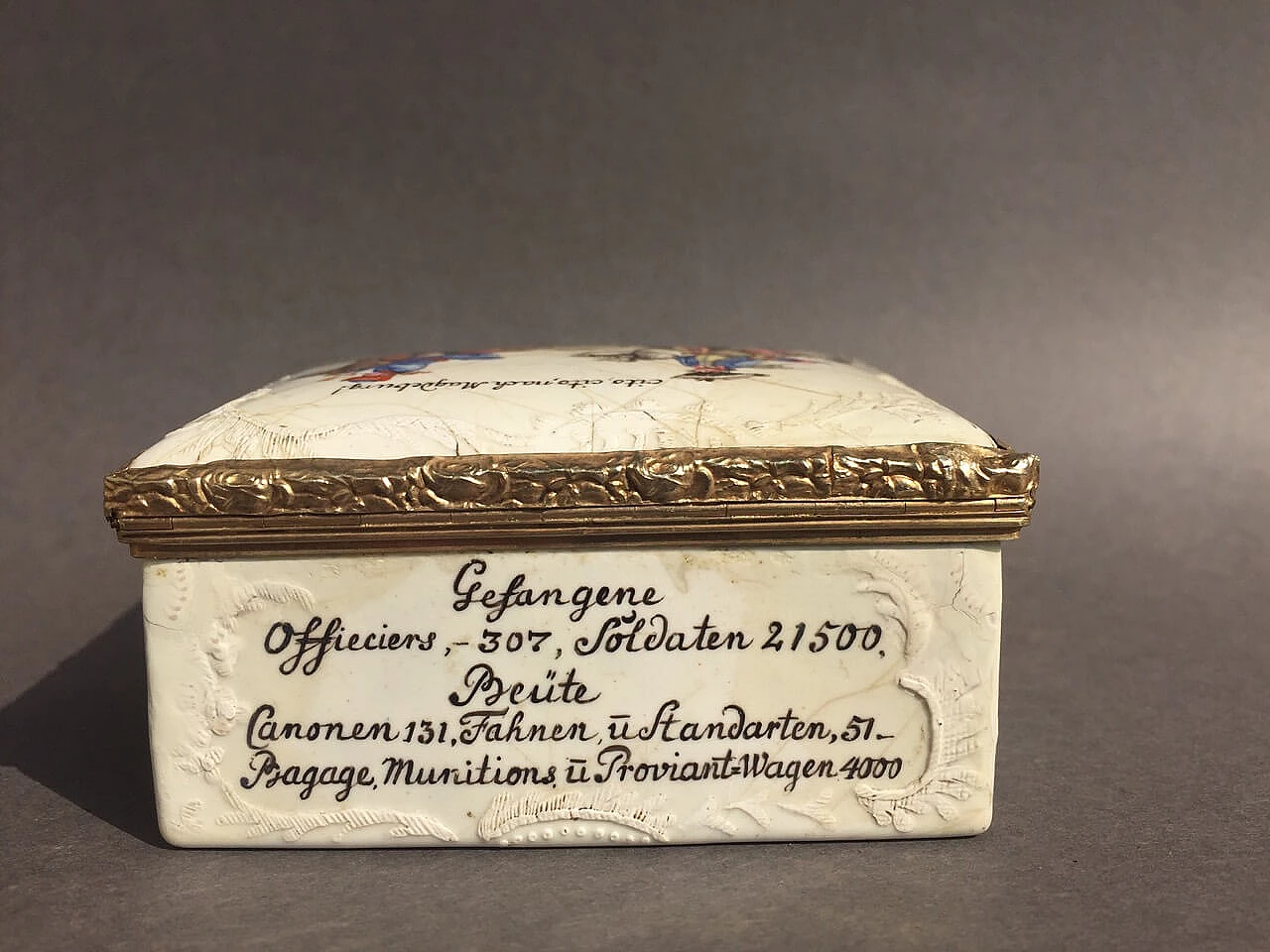 Scatola smaltata e dipinta a mano, Germania, '700 1075307