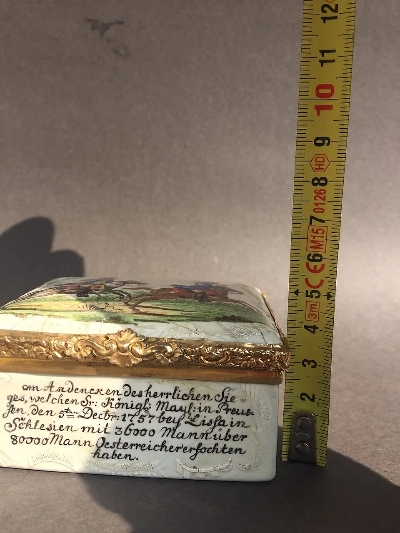 Scatola smaltata e dipinta a mano, Germania, '700 1075309