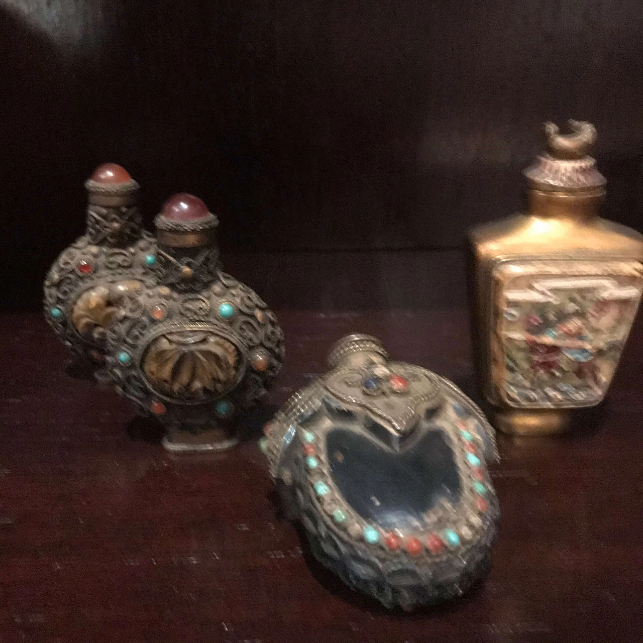 Turkish snuff with decorations and hard stones, half 19th century 1075537
