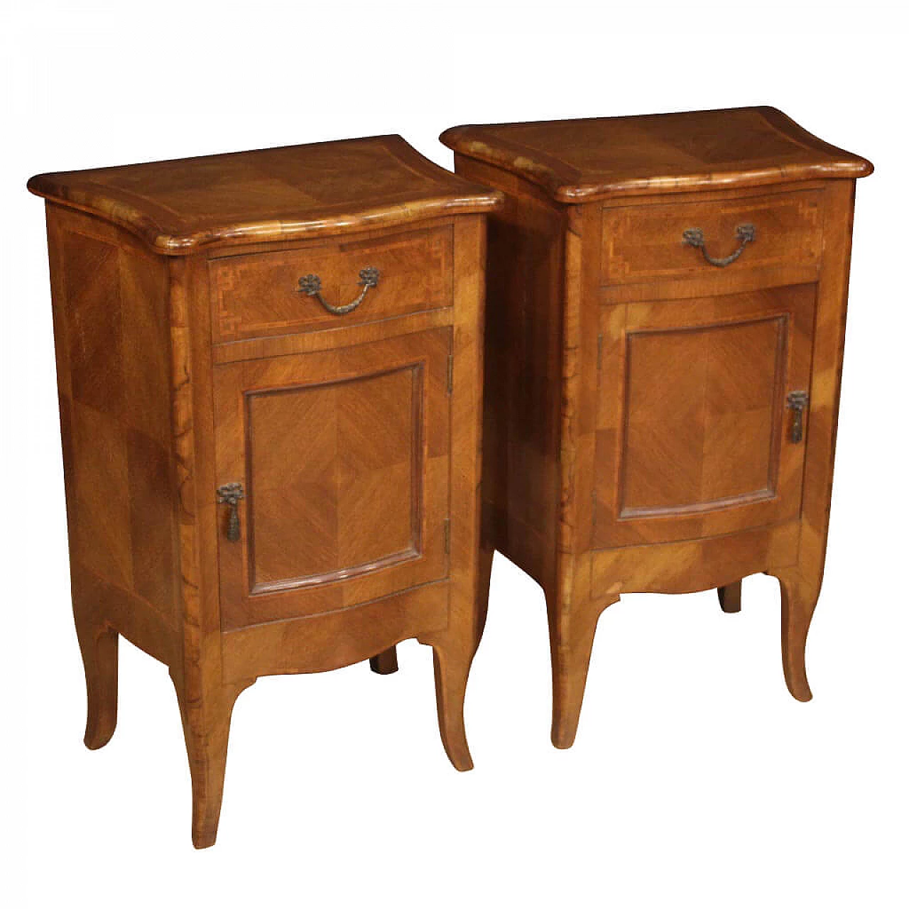 Pair of Italian bedside tables in Louis XV style 1075706