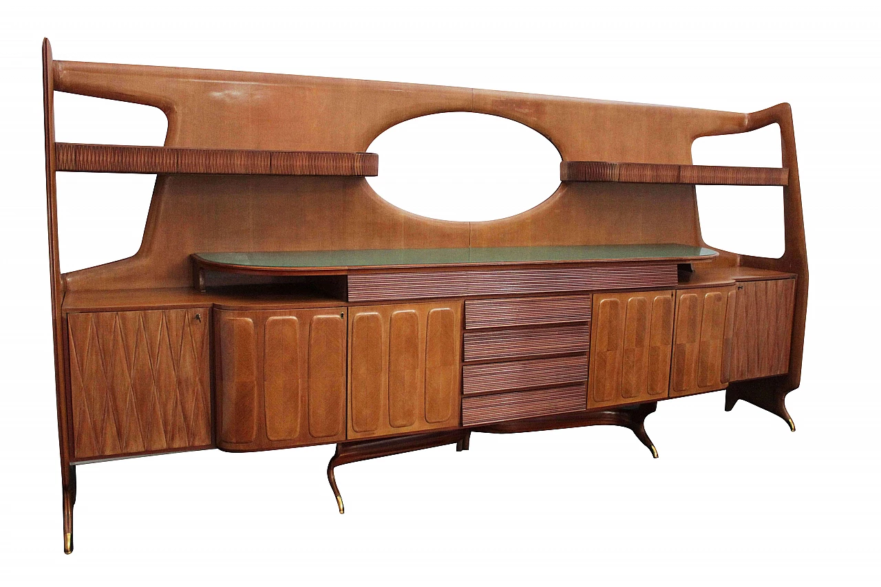 Grande credenza in ciliegio, anni '60 1075793