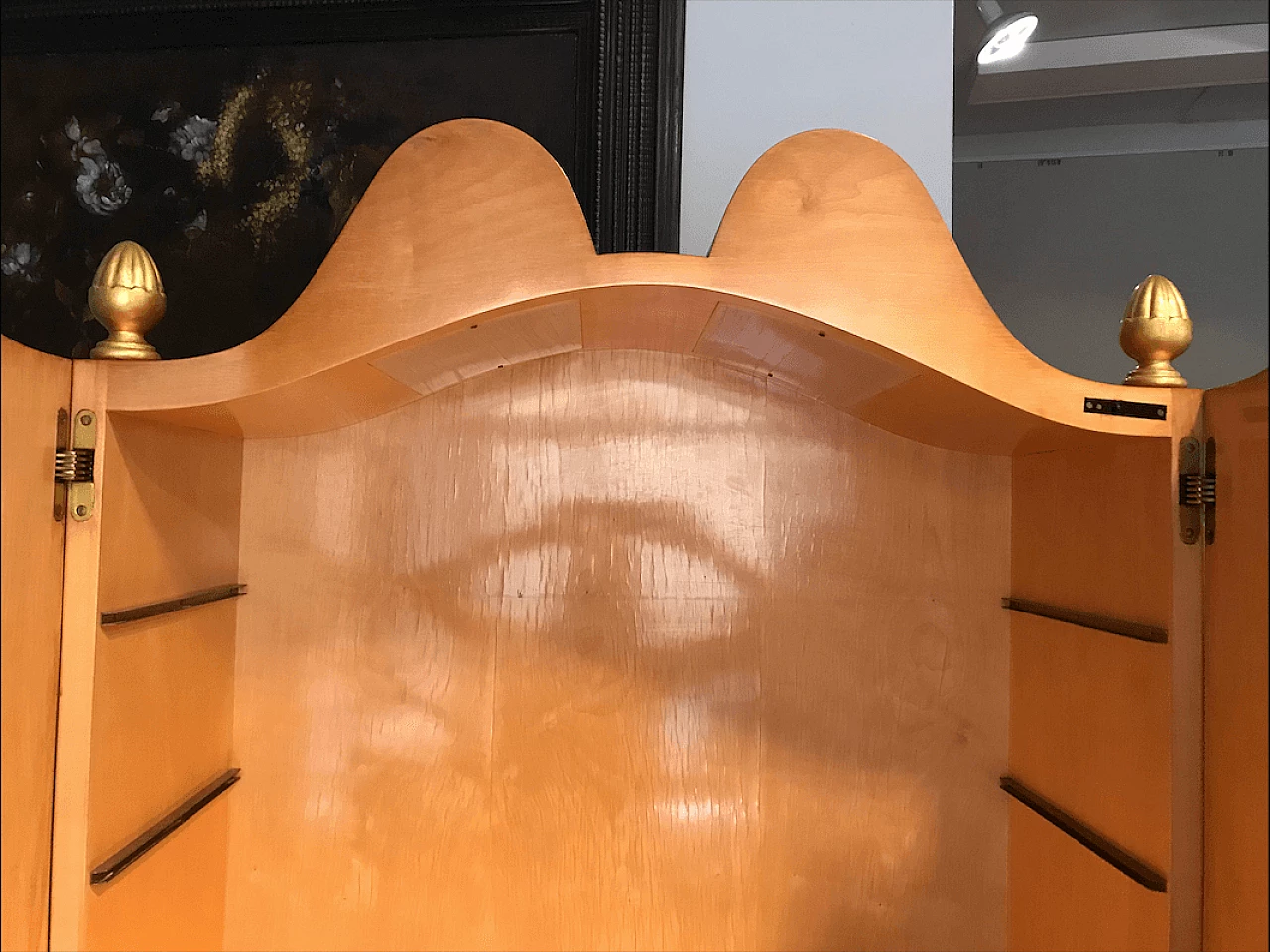 Mobile bar intarsiato e illuminato internamente, anni '50 8