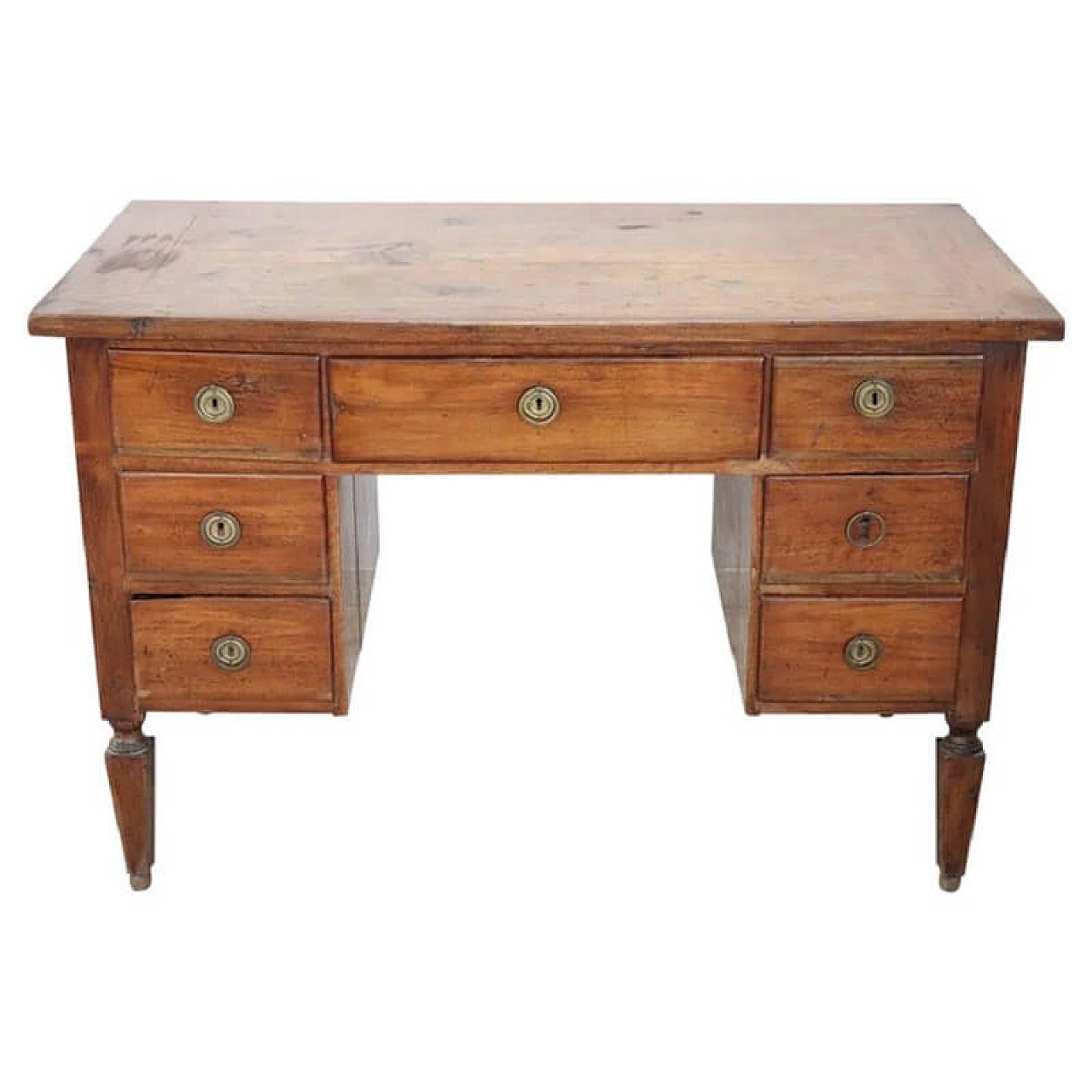 Scrivania antica da centro in noce epoca Luigi XVI, '700 1076702