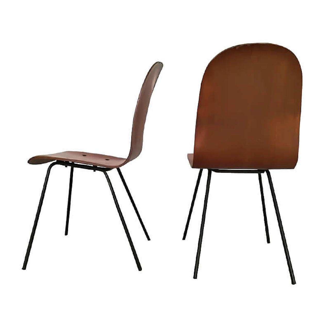 Pair of teak chairs, 1950s 1077111