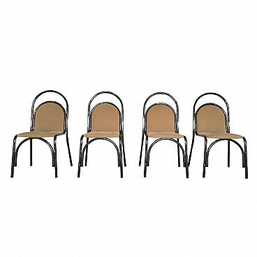 Set of 4 chairs and table in Maison Jansen style, 1950s