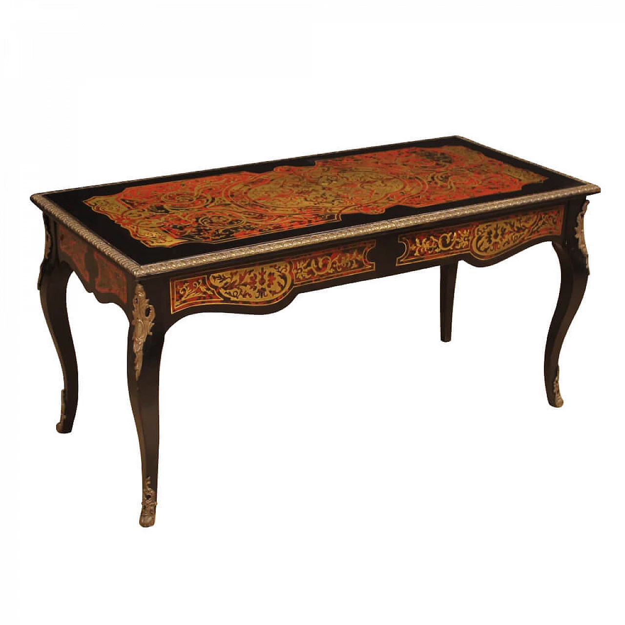 Tavolino francese in legno ebanizzato in stile Luigi XV 1077127