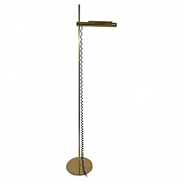 Brass halogen floor lamp