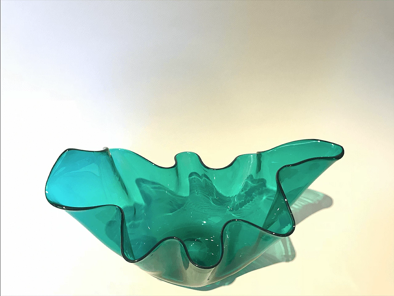 Green vase by Fulvio Bianconi for Venini, 50s 1043673