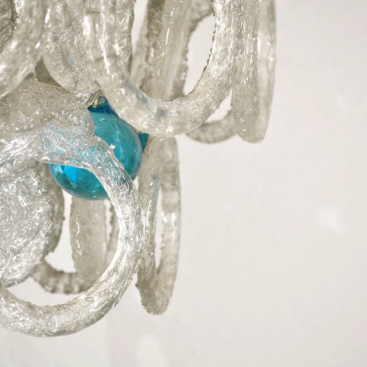 Murano glass chain cascade chandelier, 1960s 1077448