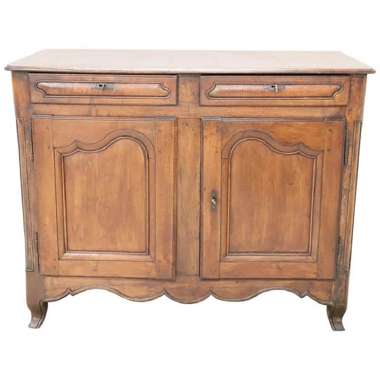 Credenza antica in noce massello epoca metà sec. XIX, restaurata 1077743