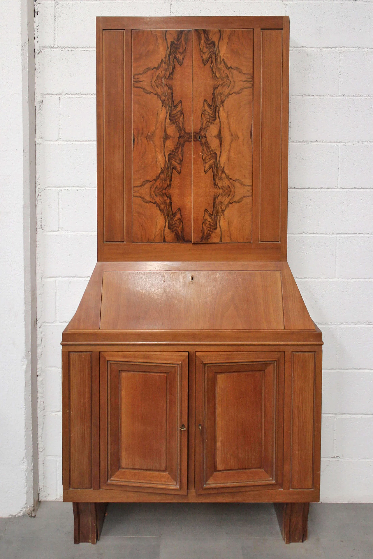 High wooden and briar sideboard, '70s 1077950