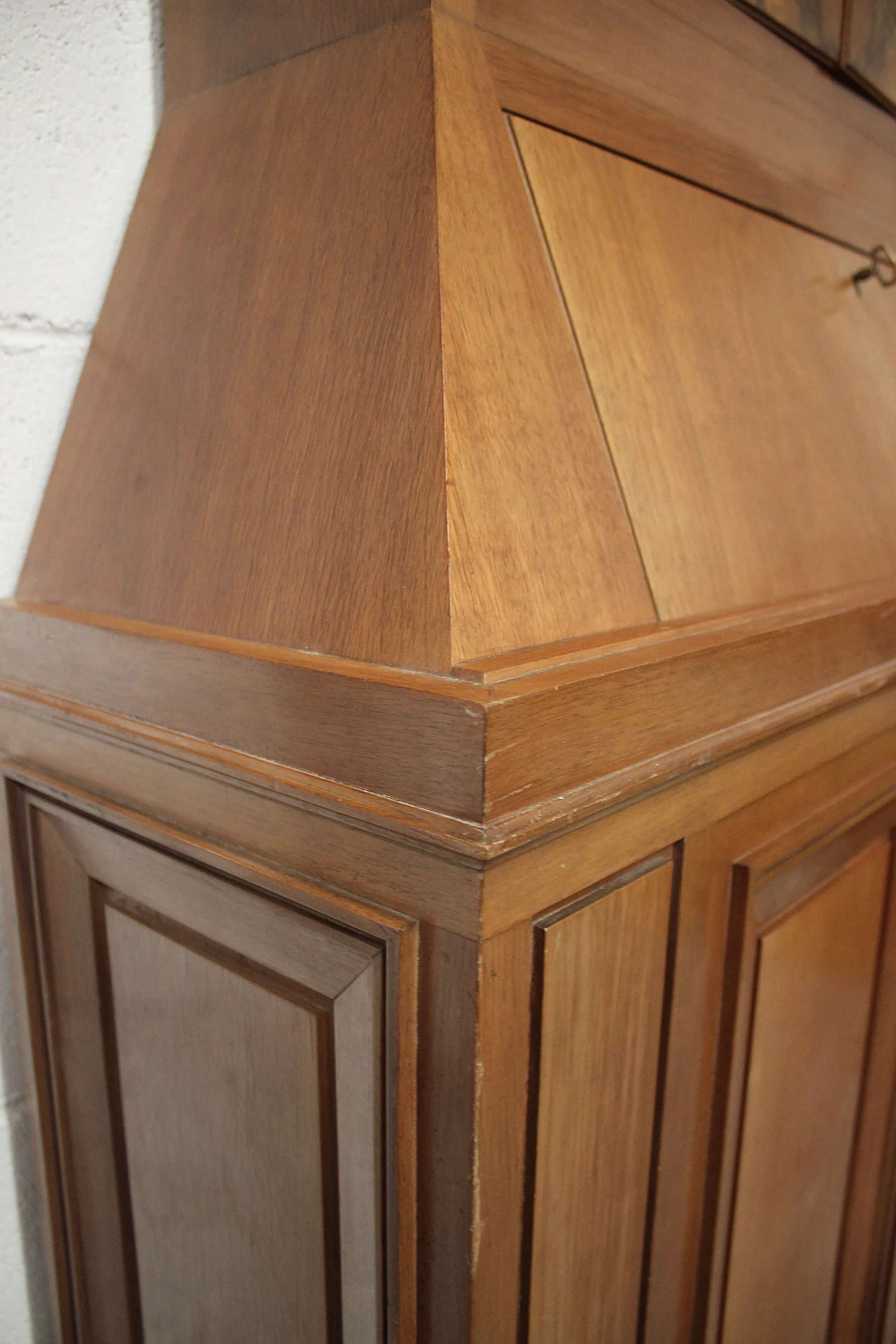 High wooden and briar sideboard, '70s 1077955