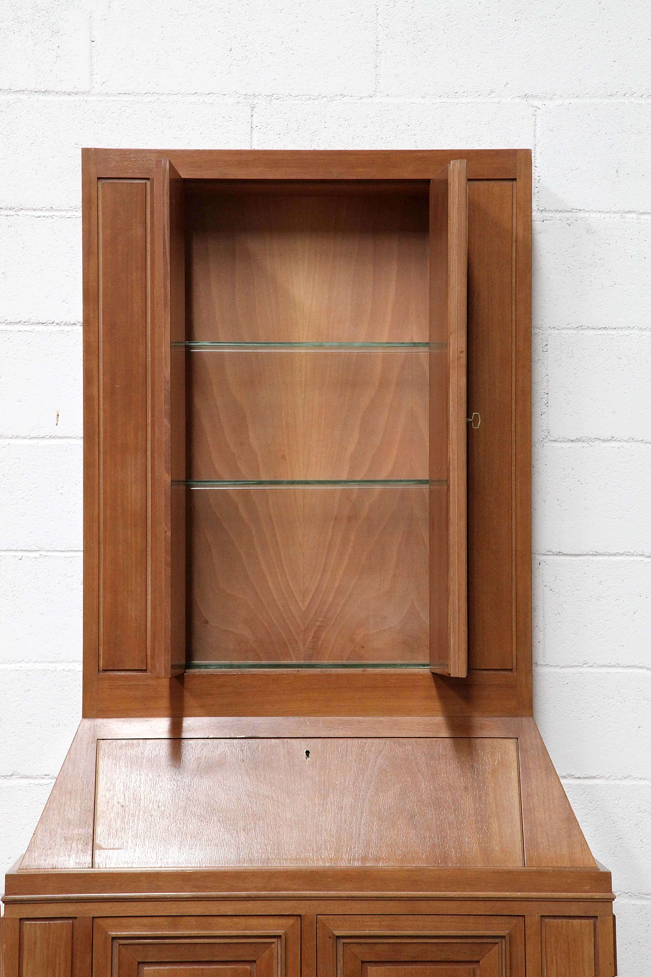 High wooden and briar sideboard, '70s 1077959