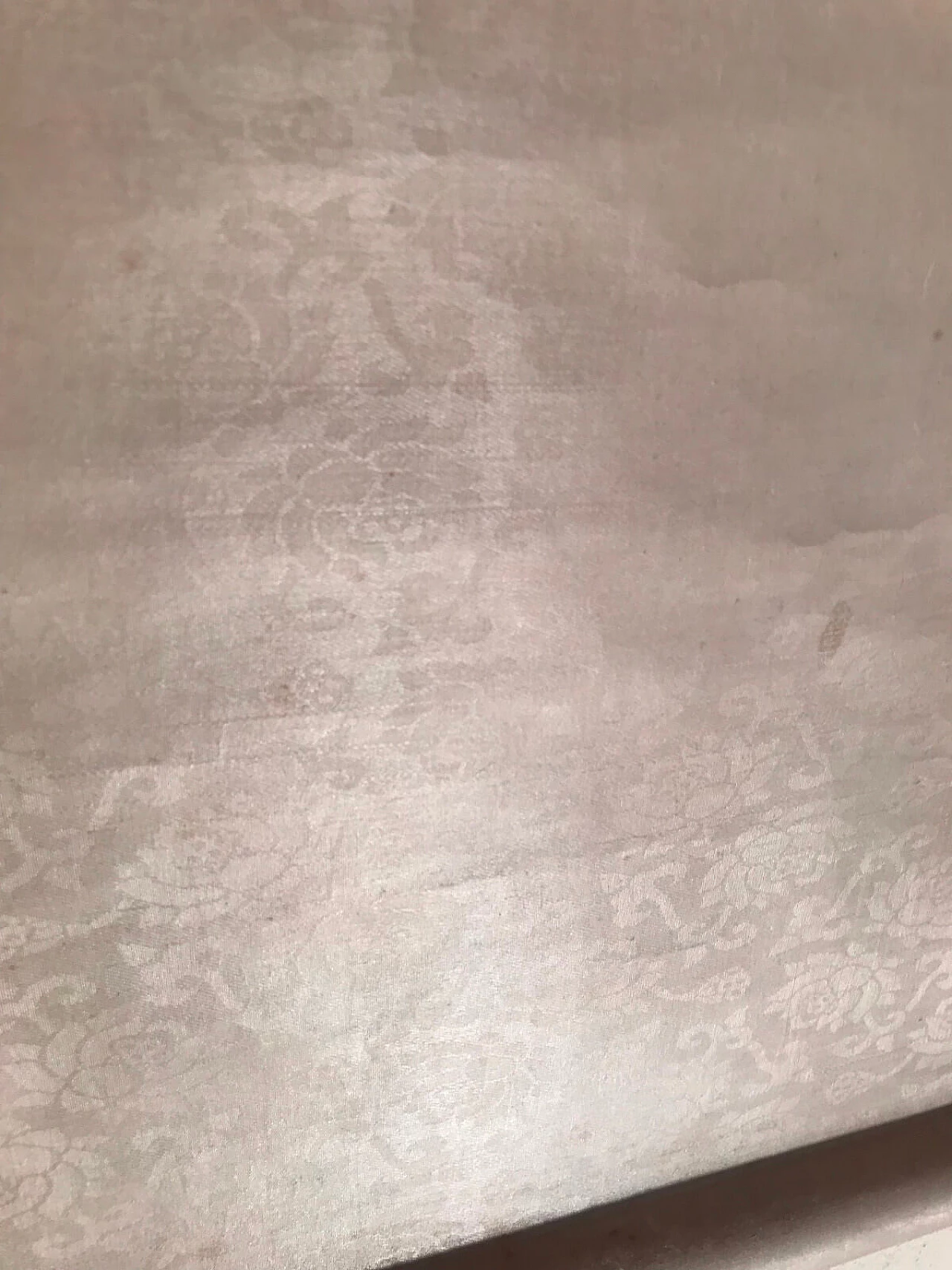 Pannello cinese in seta jaquard con acquerello su carta  6