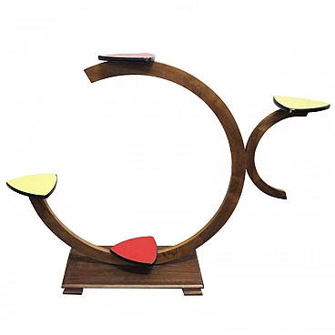 Oak shelf structure, 1960s