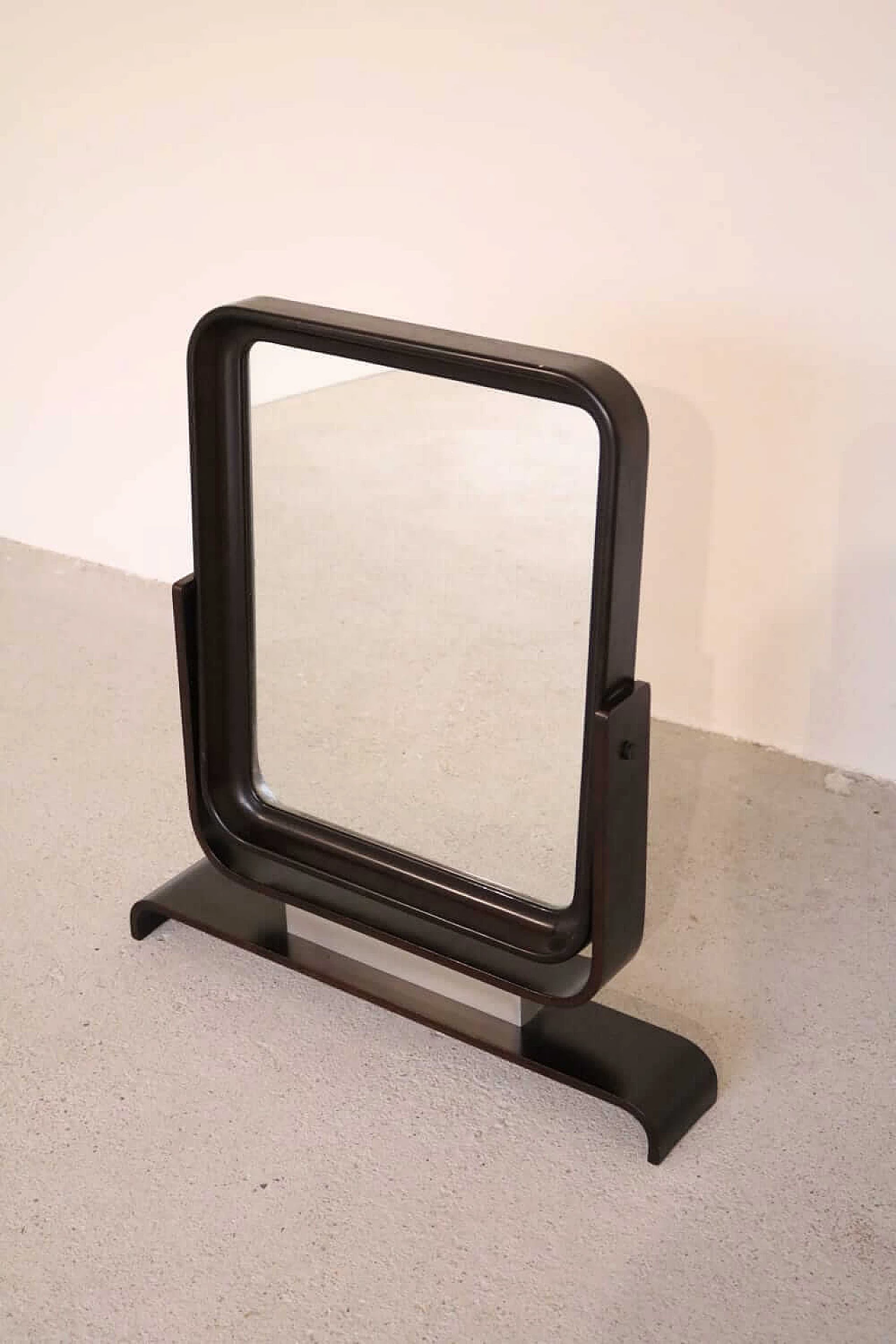 Specchio in legno da appoggio, anni '50 1078528