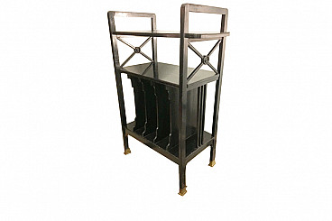 Art Deco black lacquered Etagere in wood, 30s