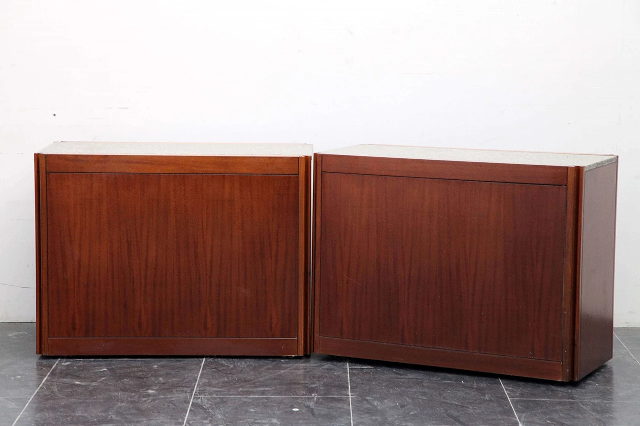 Pair of modular containers Model 4D, by Angelo Mangiarotti for Molteni, '60s 1078628