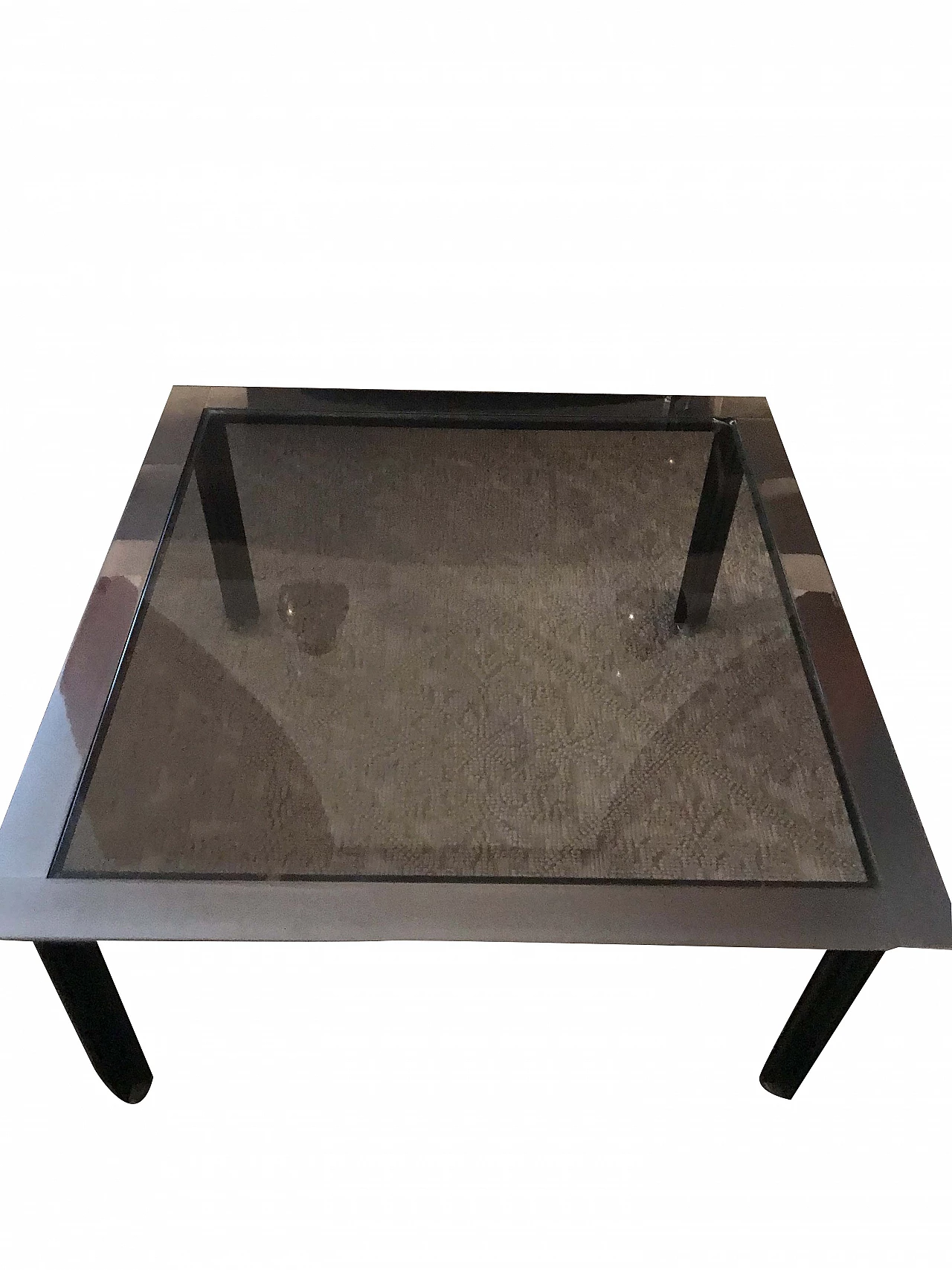 Tavolino in acciaio e vetro, Luigi Caccia Dominioni per Azucena, anni '70 1078865