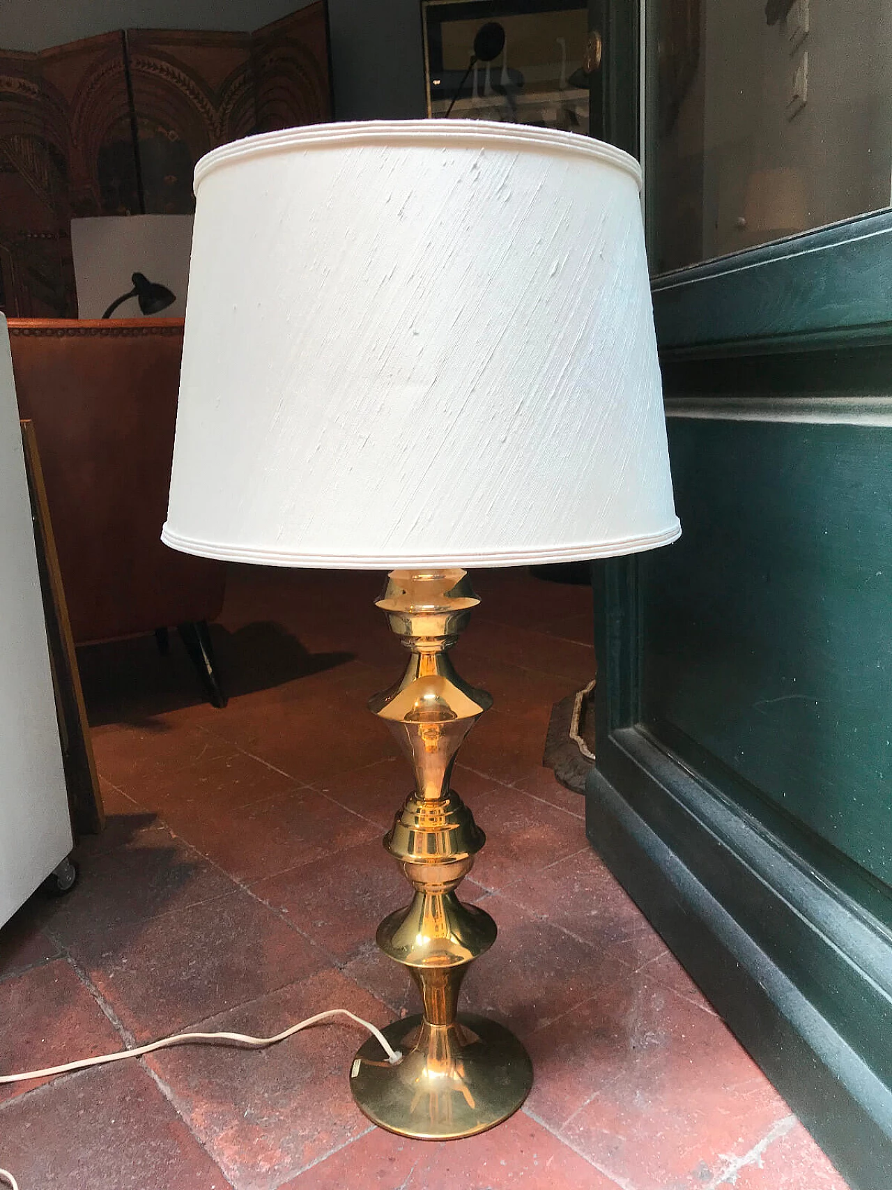 Coppia di lampade svedesi  in ottone, Borje Claes anni '70  2