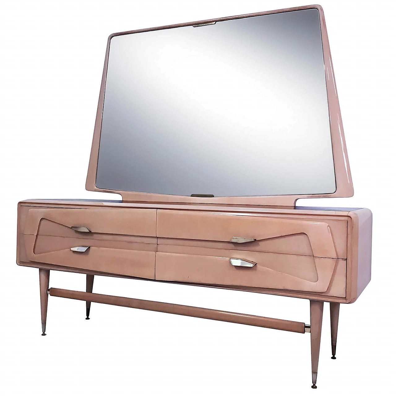 Maple chest of drawers with mirror, by Silvio Cavatorta, 1950s 1079177