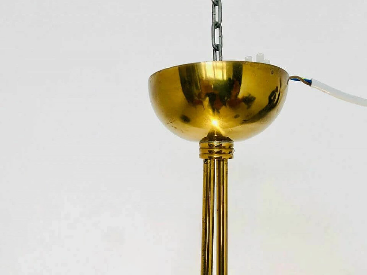 Barovier & Toso chandelier, glass and brass, 40's 1079476