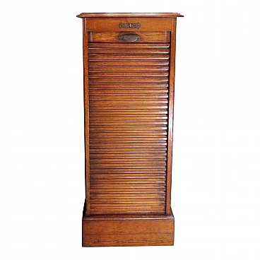 Mobile da ufficio in rovere, con serrandina.