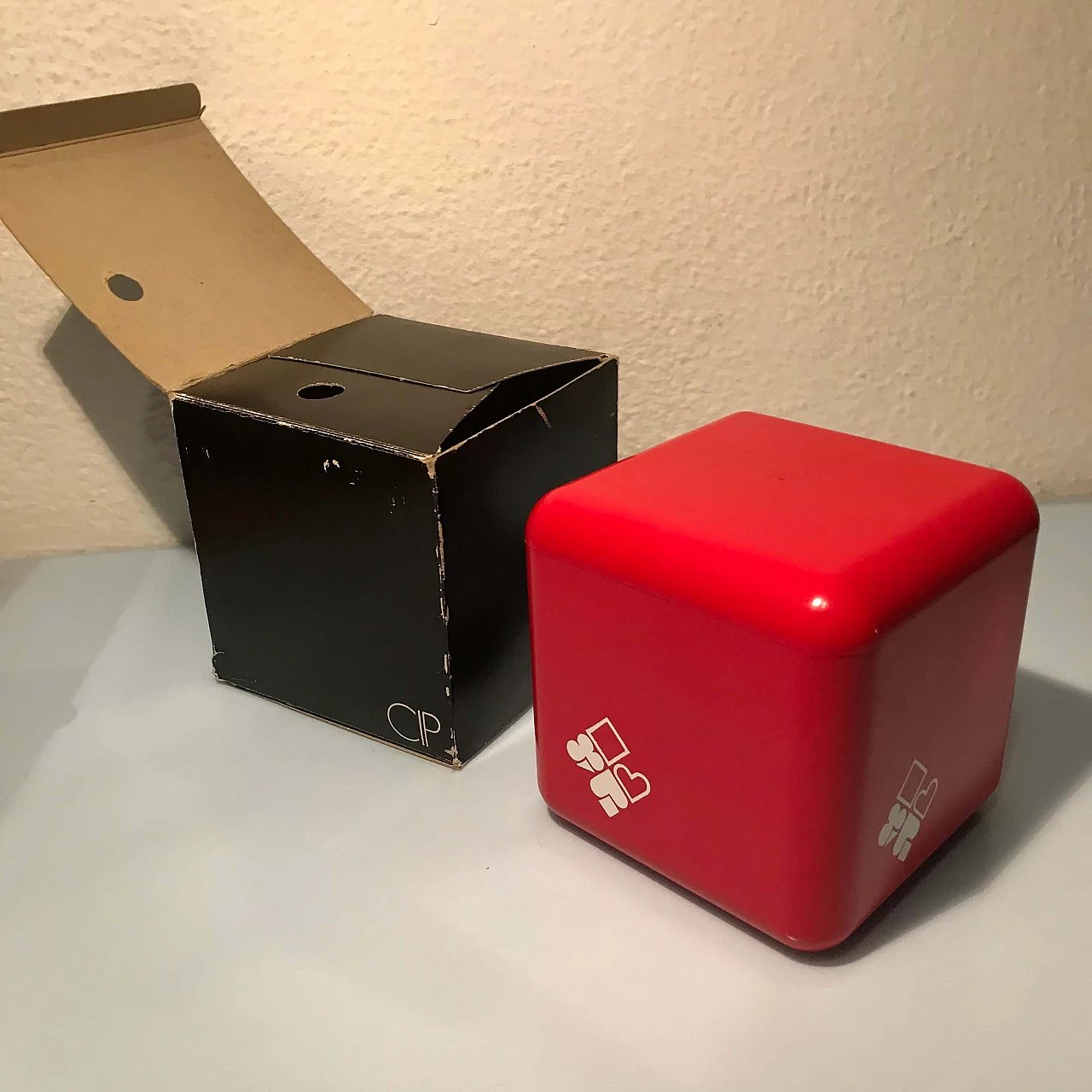 Set da poker con scatola originale rossa, anni '70 1079982