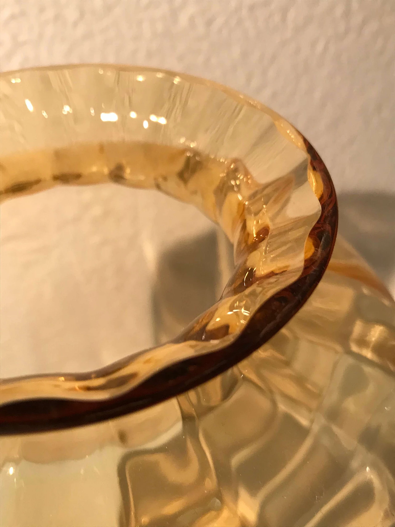 Amber vase in Murano glass, 70s 1079995