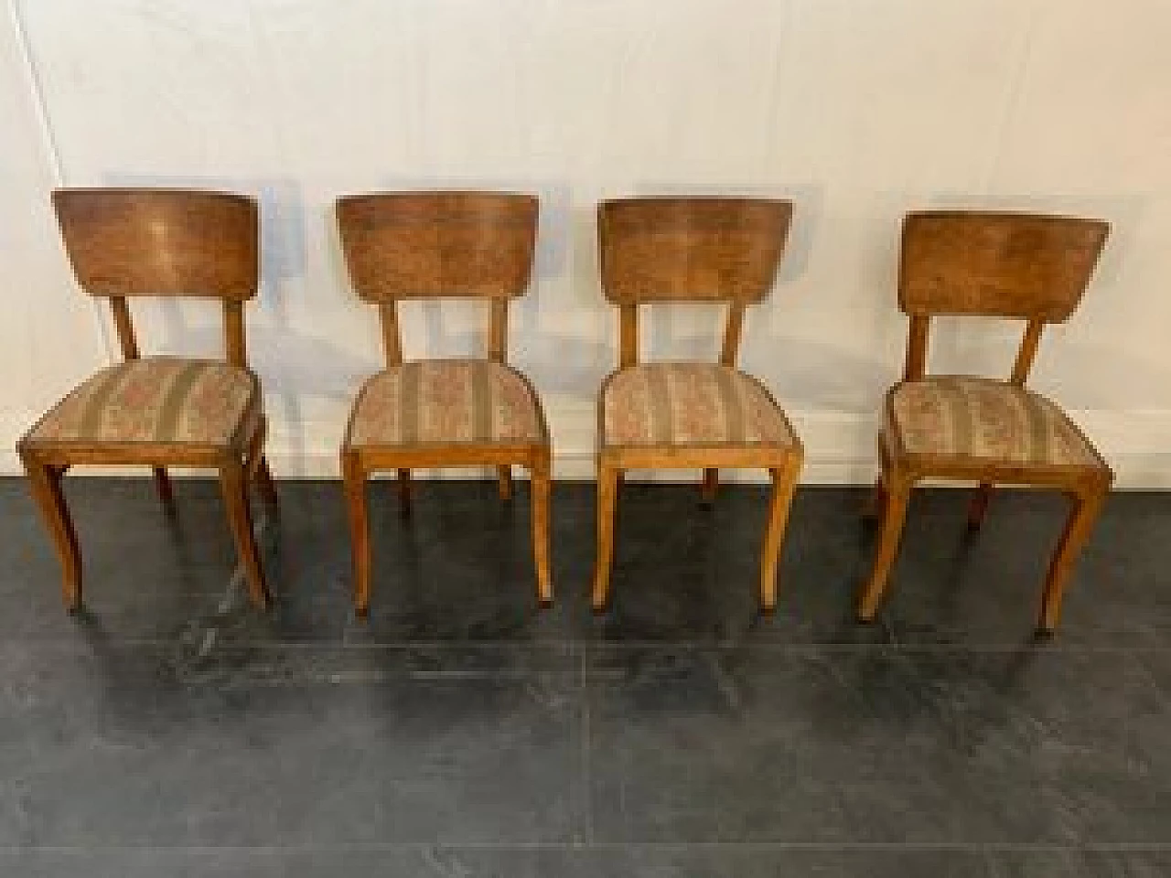 4 Art Deco style rosewood chairs, 1930s 1080083