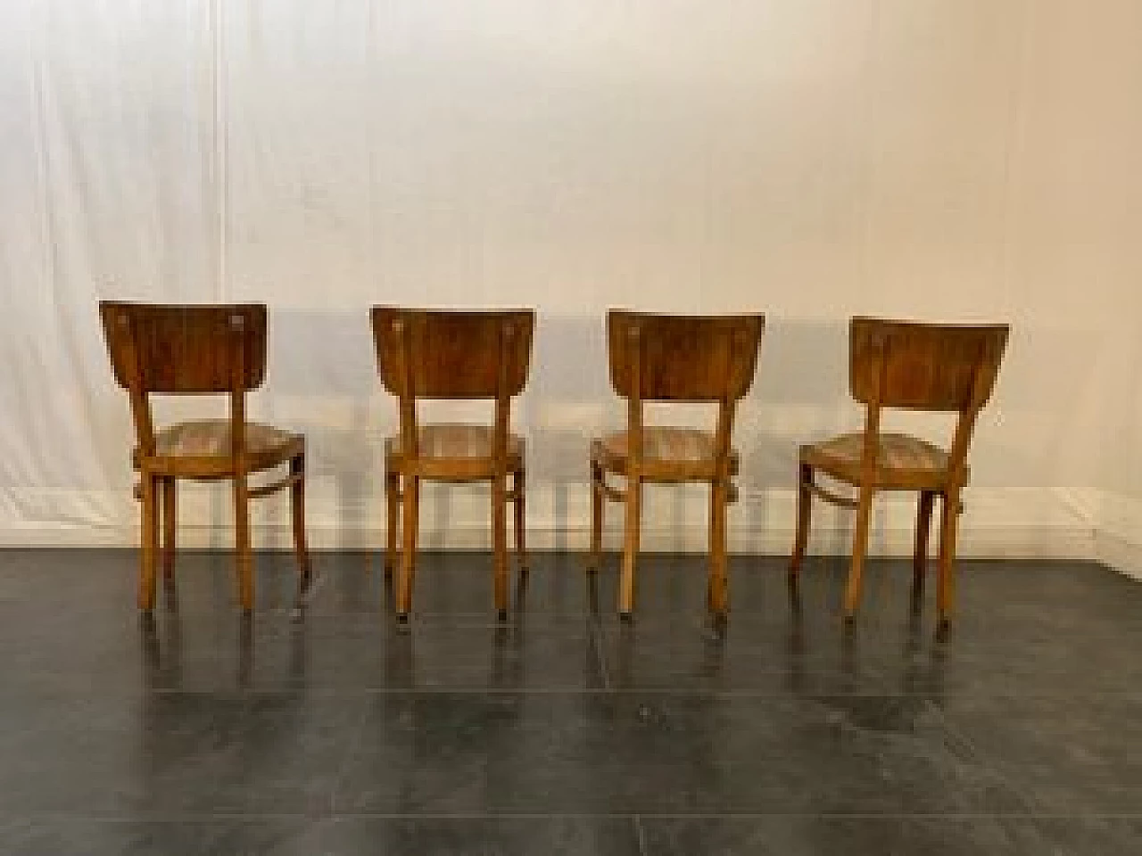 4 Art Deco style rosewood chairs, 1930s 1080084