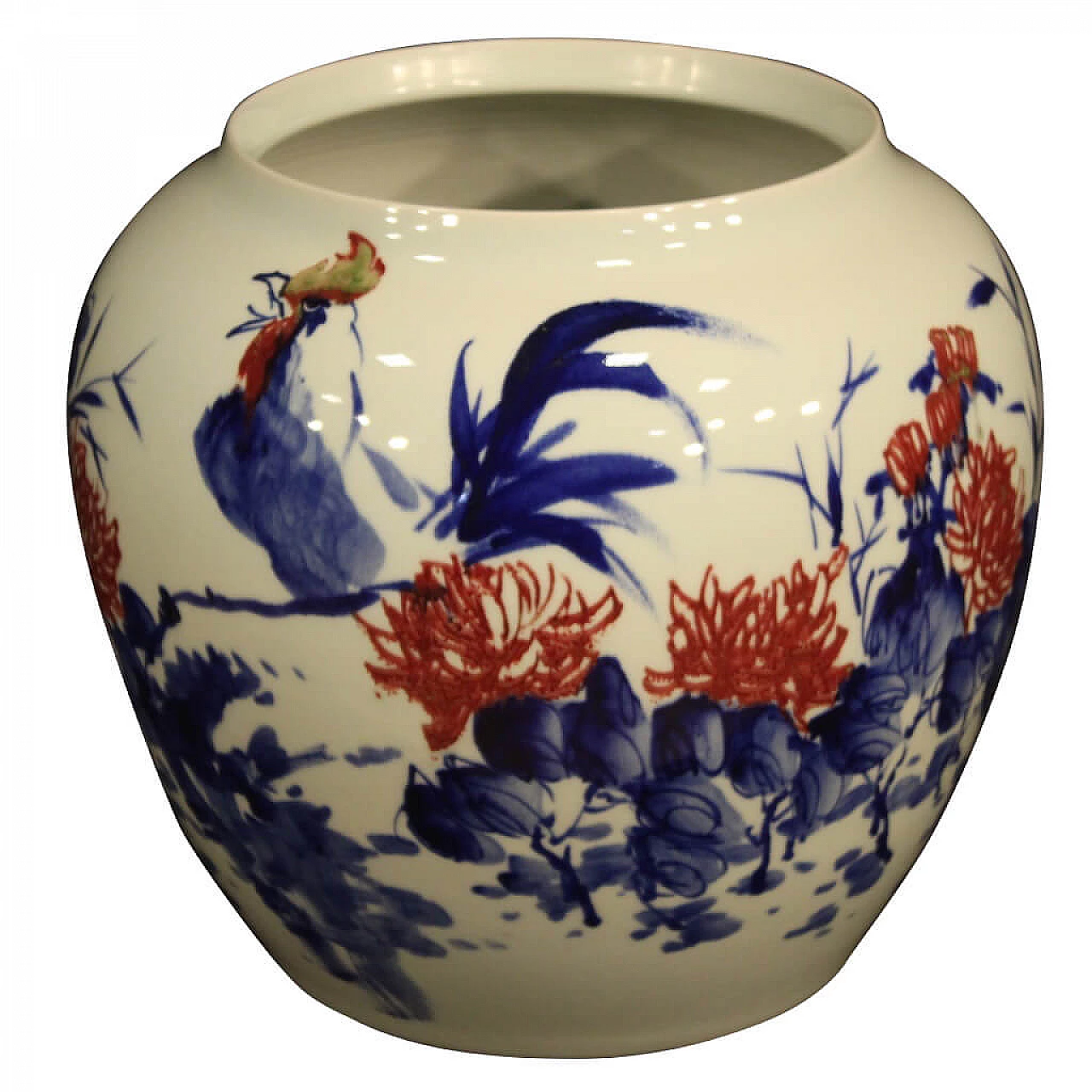 Chinese painted ceramic vase, Jingdezhen 1080137