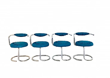 4 chairs Cobra by Giotto Stoppino, '70s