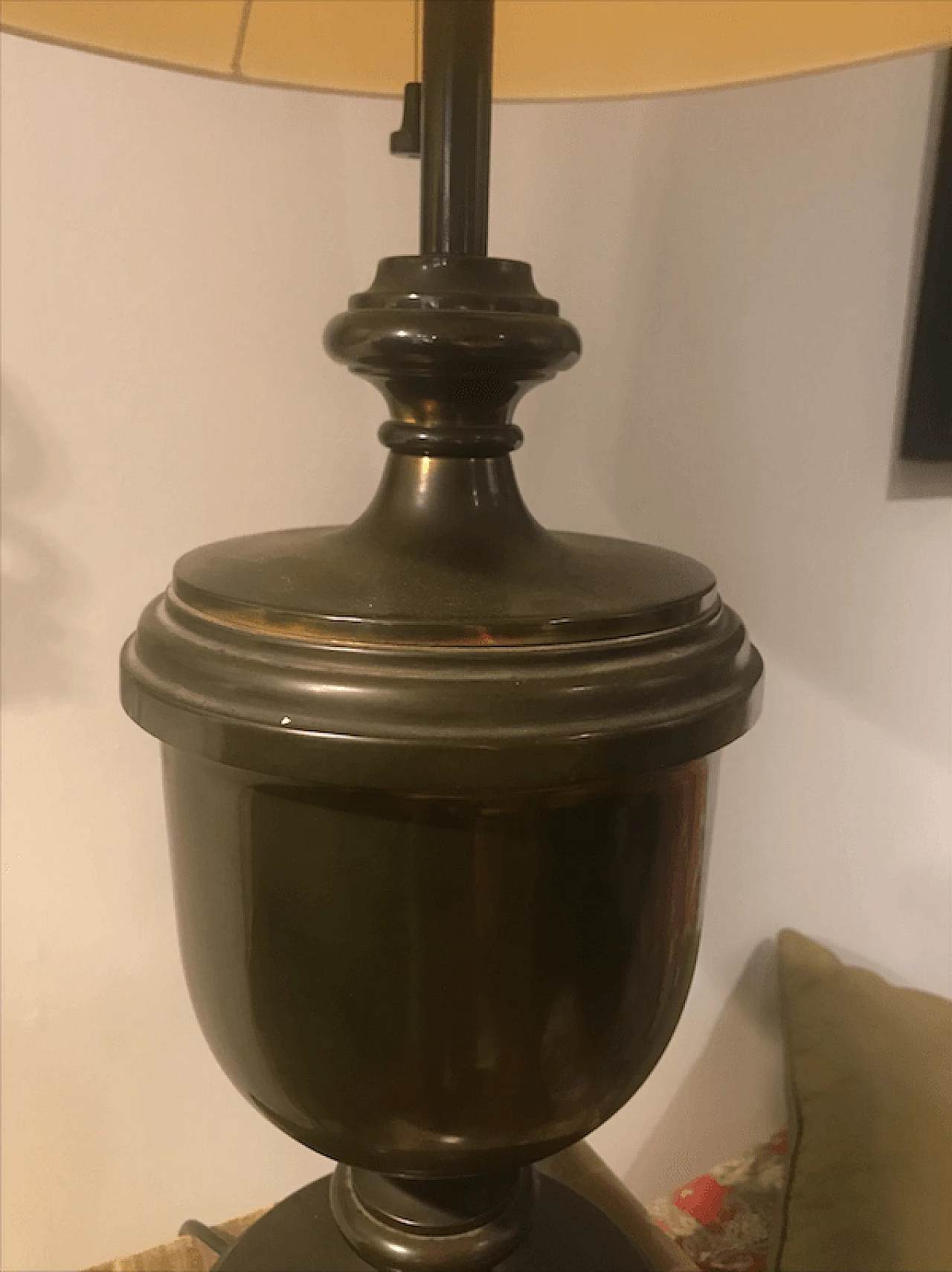 Pair of bronze table lamps, 20s 3