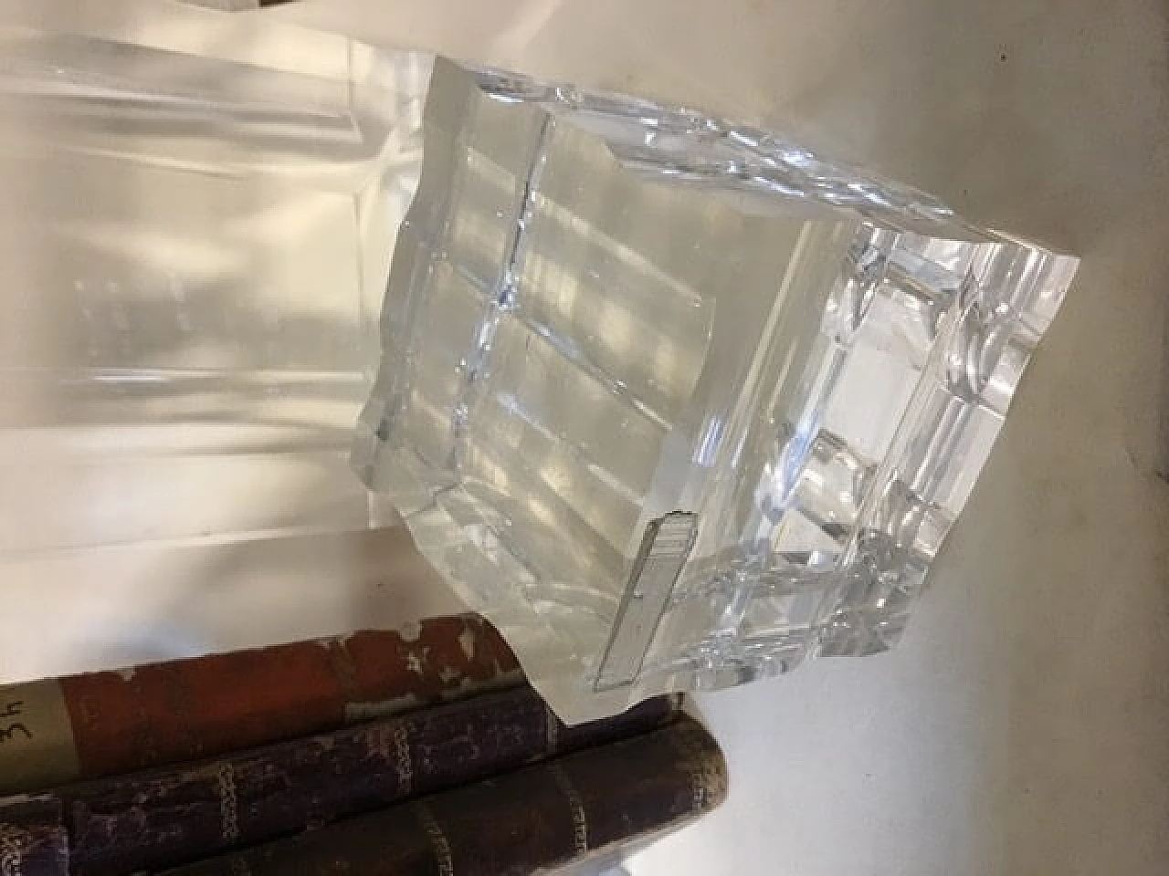 Pair of bookends and a plexiglass paperweight, 70s 1080542