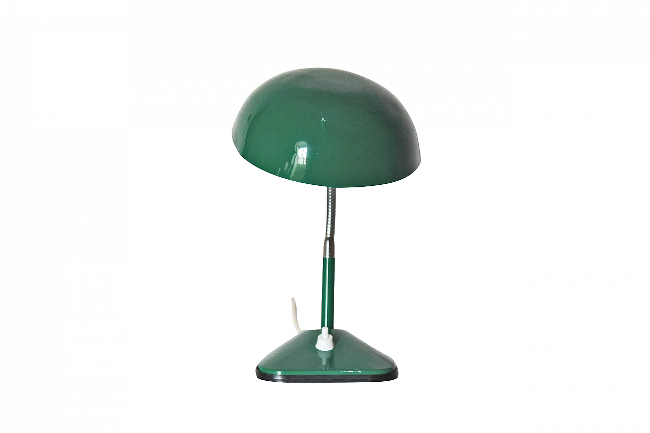 Lampada da tavolo verde, anni '50 1080609