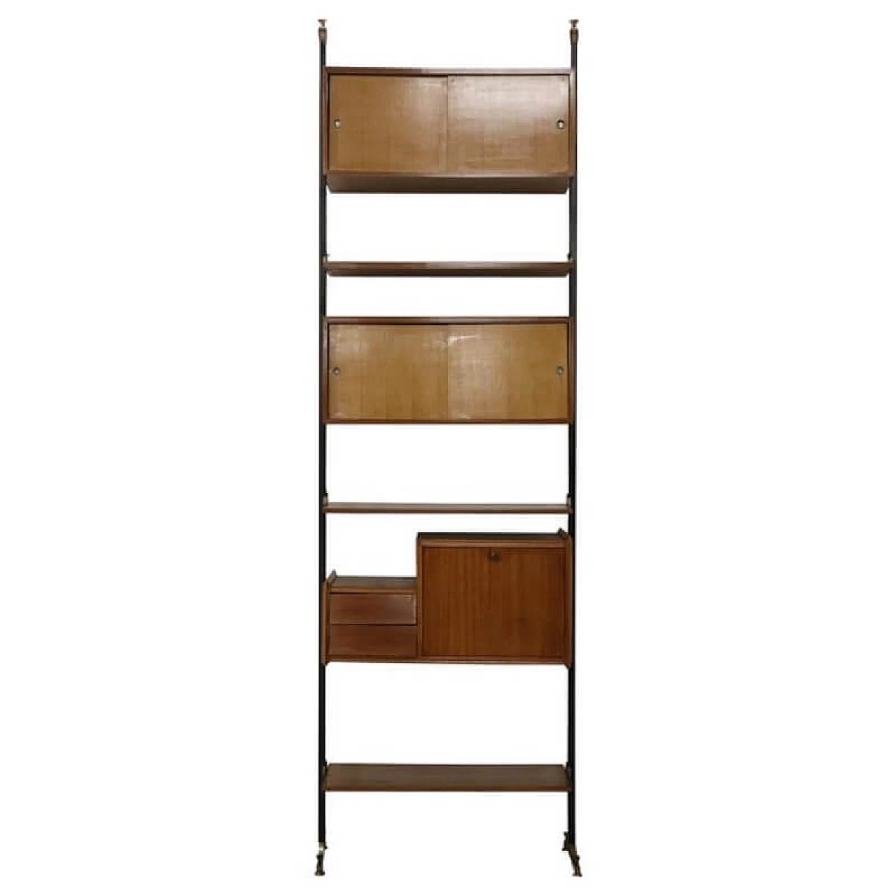 Self-supporting bookcase, Osvaldo Borsani style, 1950s 1080790