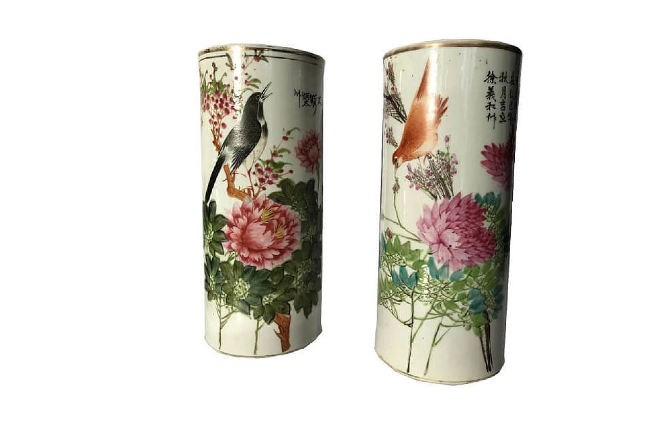 Chinese vases for brushes, ceramic of '800 1