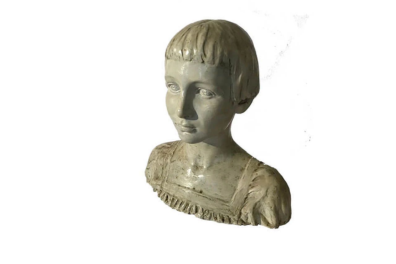 Porcelainized plaster bust Ginori early '900 1