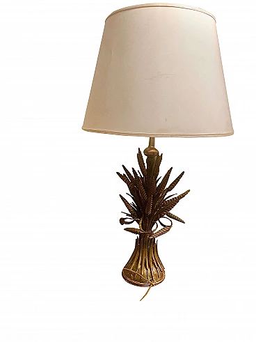 Lamp with brass spikes, by Hans Kogl, 1975