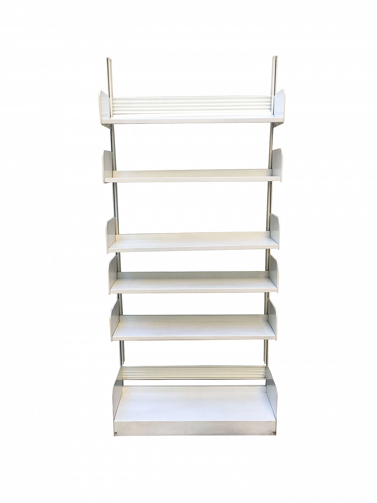 White metal bookcase, Congresso produced by Lips Vago 1081702