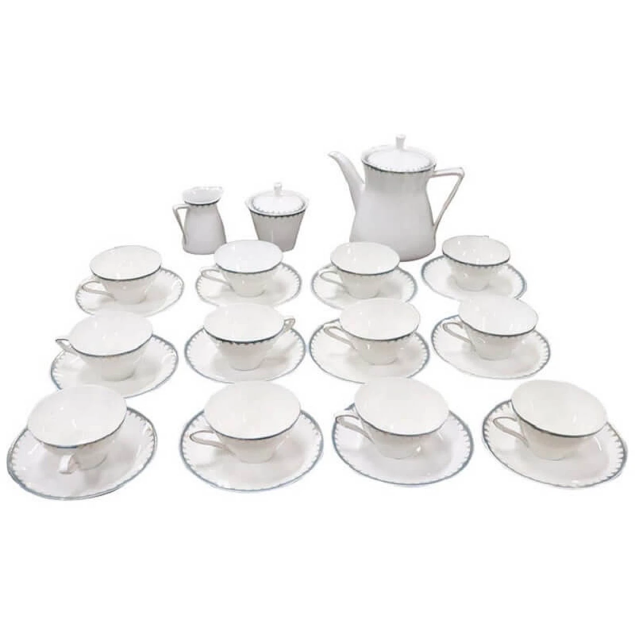 Servizio da tè per 12 persone in porcellana, marchio Bavaria 1082221