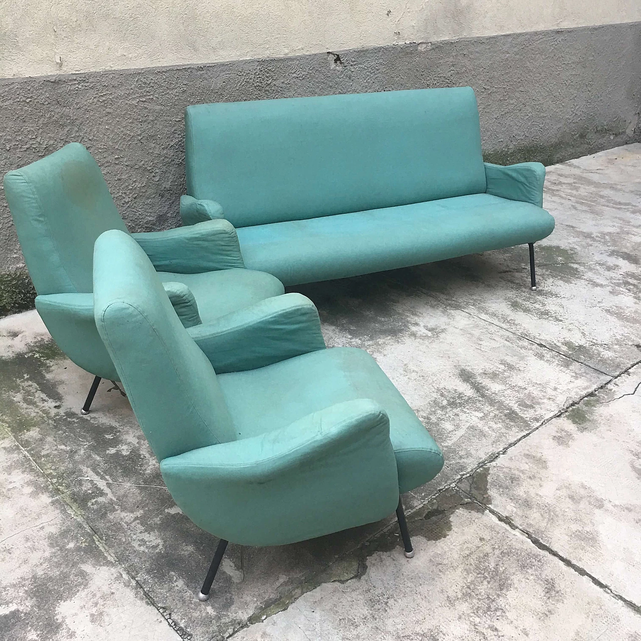 Set da salotto di Mario Franchioni per Framar, anni '50 1082256