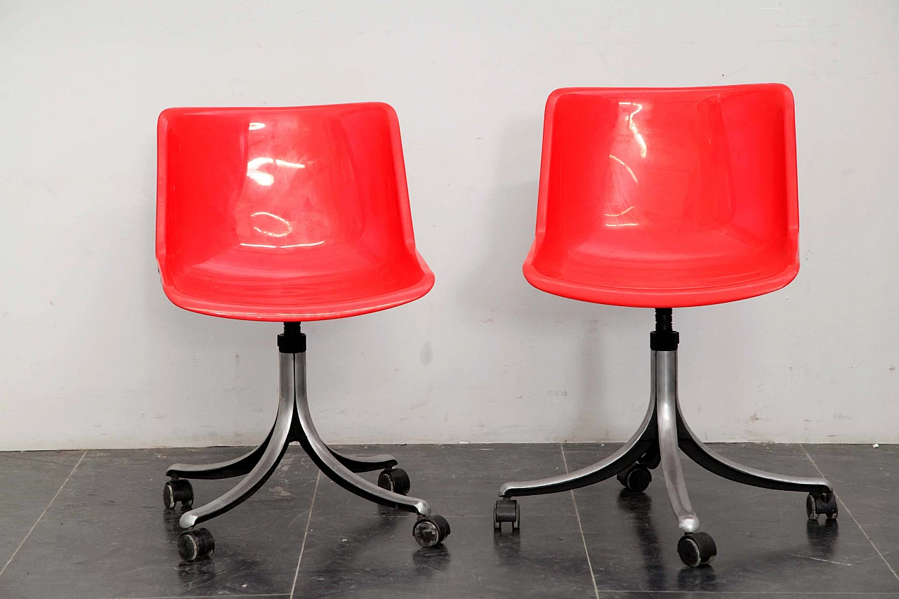 Modus Swivel Chairs by Osvaldo Borsani for Tecno, 1970s, Set of 2 1082748