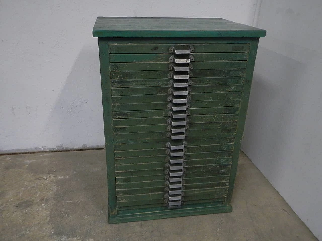 Cassettiera da tipografia, anni '50 1082827