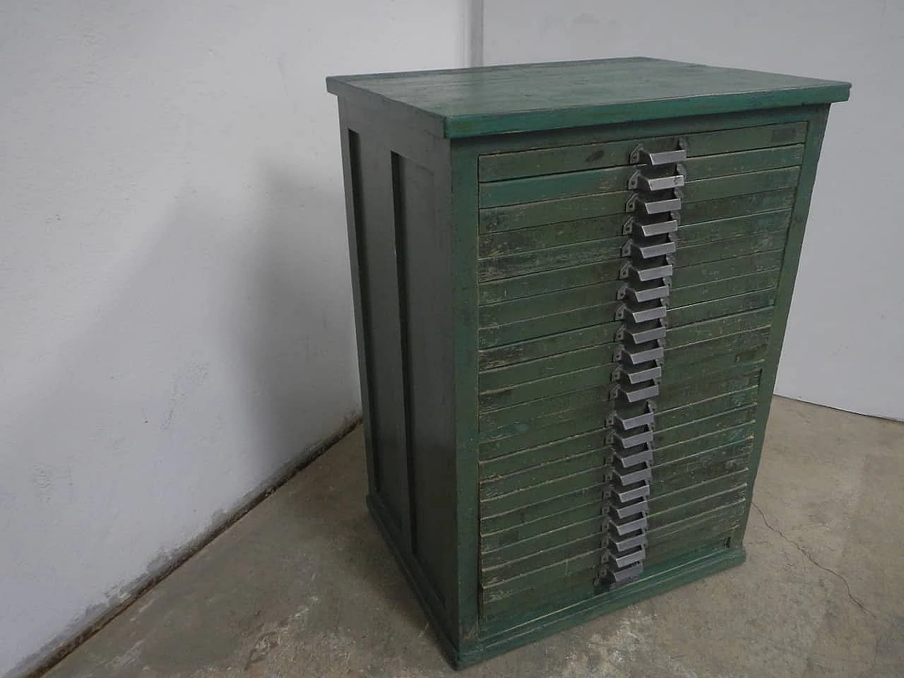Cassettiera da tipografia, anni '50 1082829