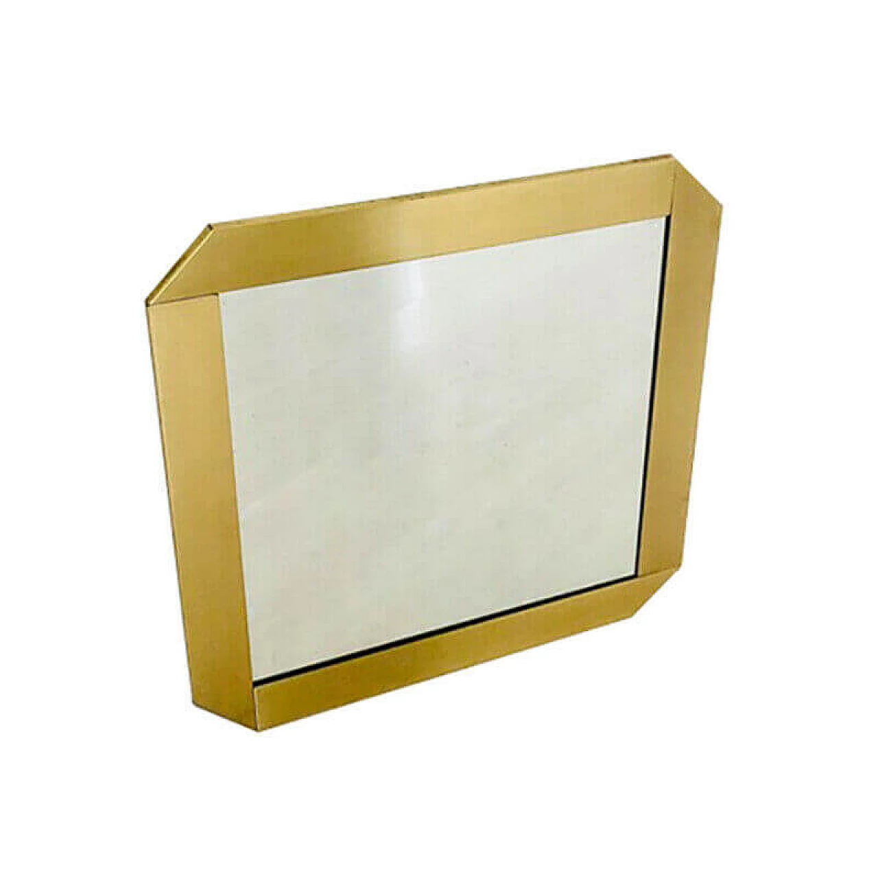 Specchio in ottone, produzione Valenti, anni '70 1082921