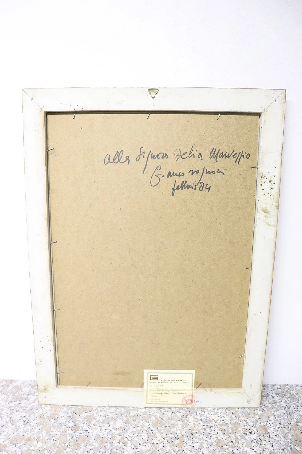 “Abito grigio” dipinto a tempera e acquerello su carta di Franco Rognoni (1913-1999) 1083054