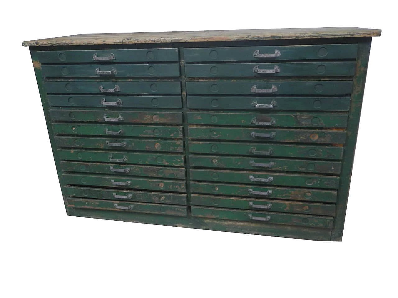 Cassettiera da tipografia, doppia, anni '50 1083244