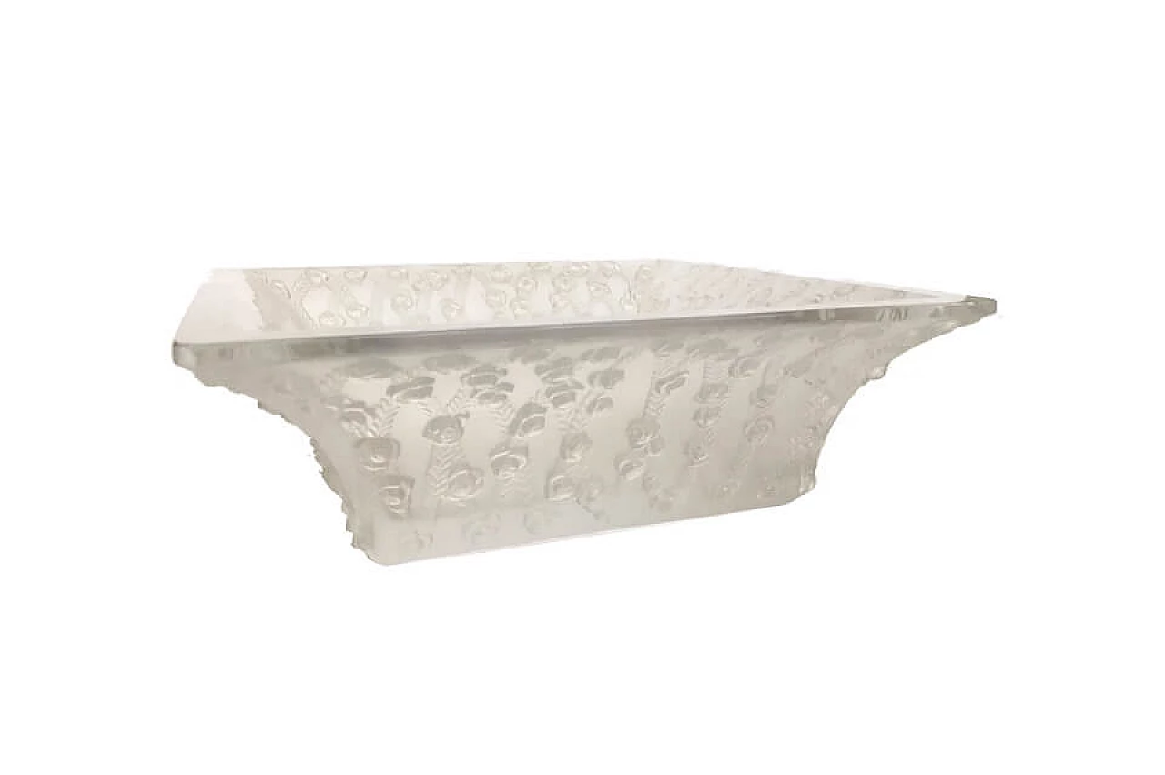 Centro tavola Lalique con motivo rose 1045814